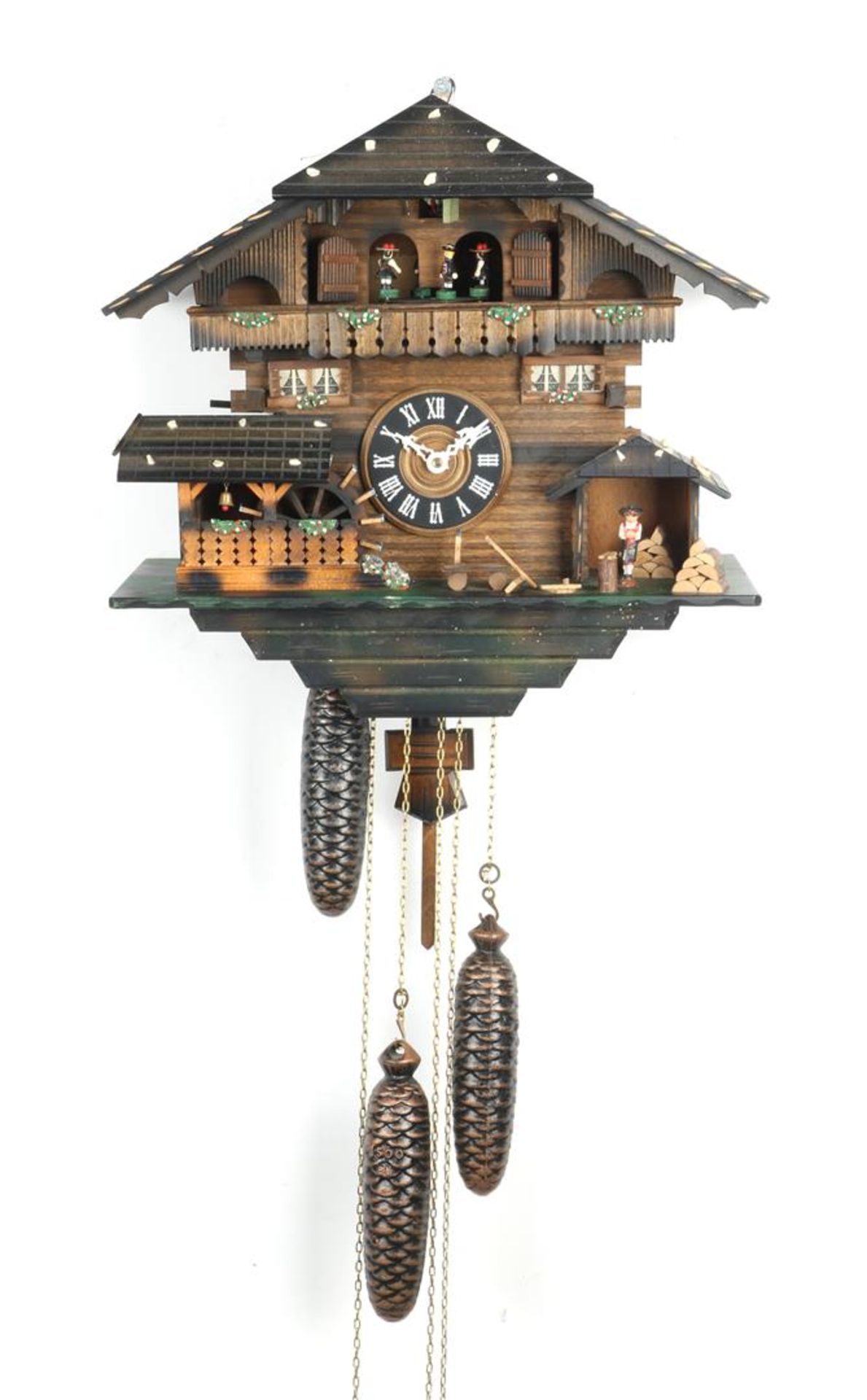 Cuckoo clock with playing mechanism 