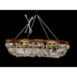 Brass 6-light ceiling lamp