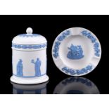 Wedgwood Jasperware lidded pot