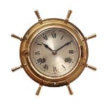 Copper ship's clock