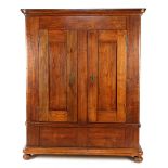 Solid oak 2-door cupboard, Holland ca. 1800