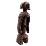 Wooden ceremonial statue of a woman, Mumuye