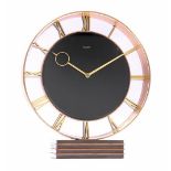 Kienzle Art-Deco brass table clock