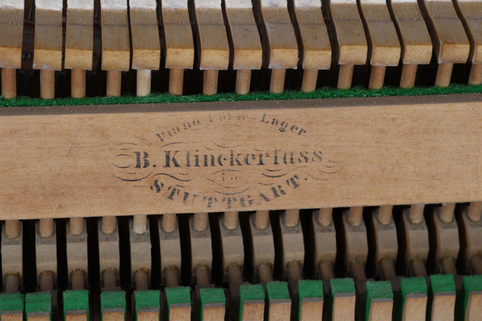 Klinckerfuss Stuttgart, piano in walnut Renaissance style - Bild 3 aus 14