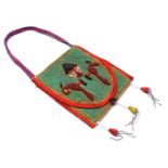 Bead bag, Yoruba, Diviners Bag Apo ifa