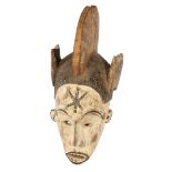 Wooden ceremonial mask, Ibo or Ibibio