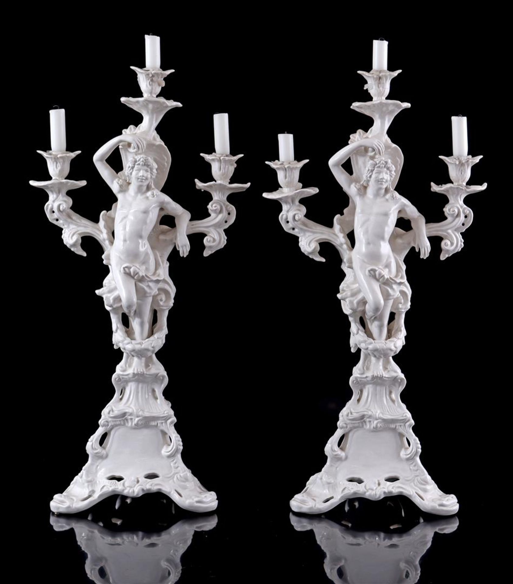 2 candlesticks in Rococo style