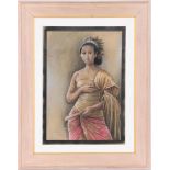 Signed I Wayan Lotra, Balinese lady