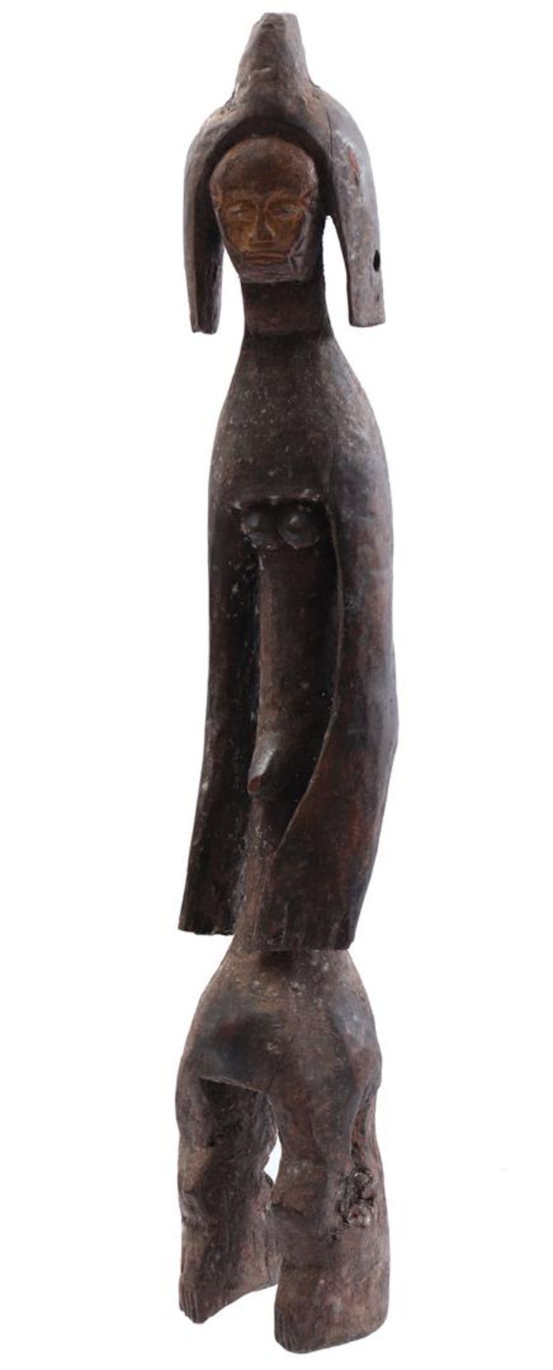Wooden ceremonial statue of a woman - Image 4 of 5