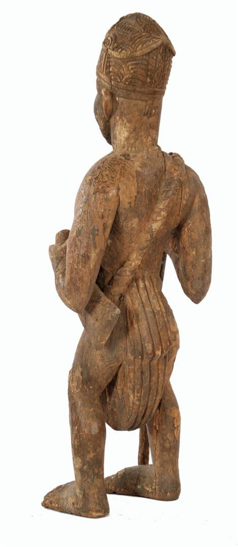 Wooden ceremonial statue, Bamun warrior - Image 3 of 4