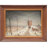 Signed Herm Hug Berten, winter landscape