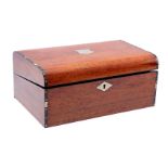 Rosewood veneer writing box