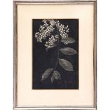 Signed Henry Timmermans, leaves, woodcut