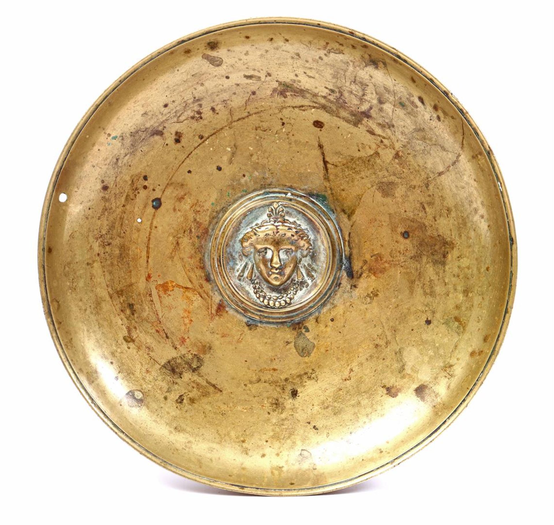 Brass ornately decorated fruit bowl - Bild 2 aus 2