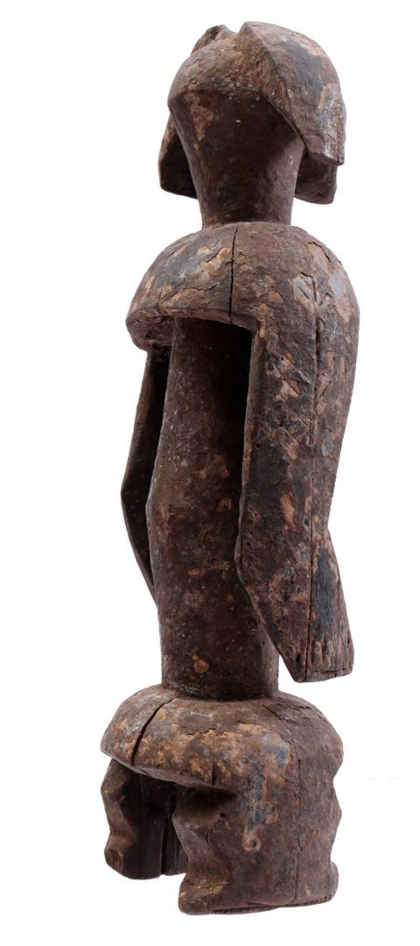 Wooden ceremonial statue of a woman, Mumuye - Image 2 of 4