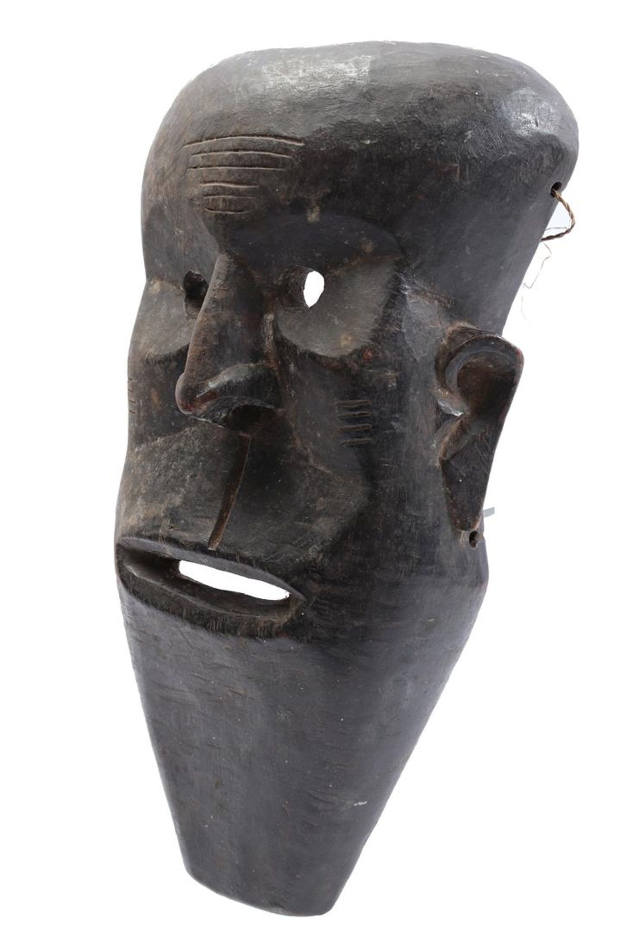 Wooden ceremonial mask, Kuba, possibly Songay - Image 2 of 3