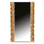 Gold-coloured 12-light mirror