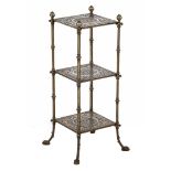 Cast iron 3-shelf etagère