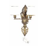 Bronze 2-light wall chandelier