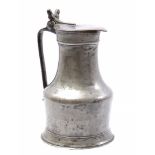 Pewter acorn valve jug