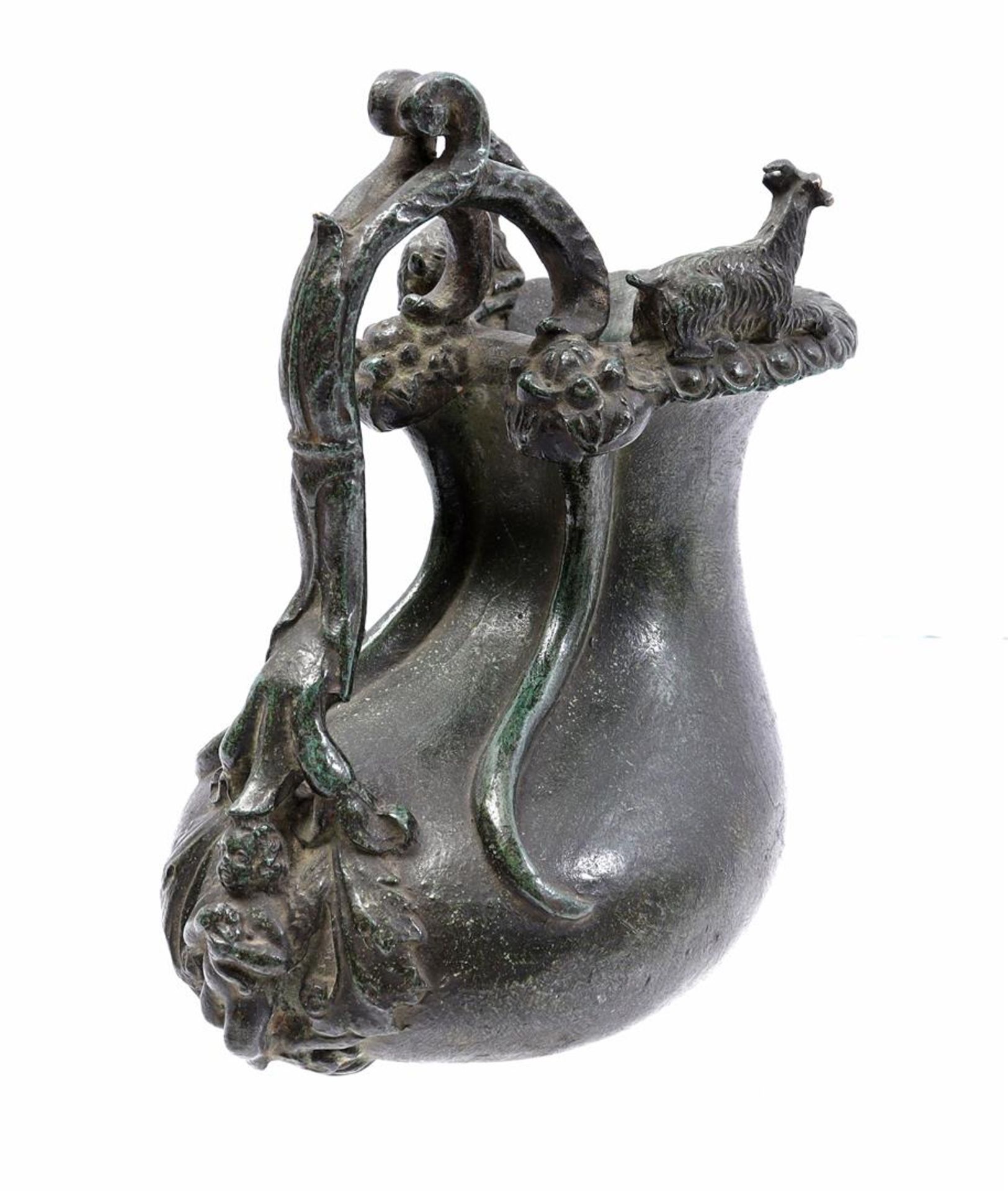 Bronze Askos wine jug - Image 3 of 4