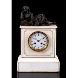 Alabaster mantel clock