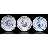 3 Imari porcelain dishes