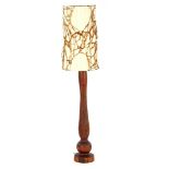 Solid walnut floor lamp