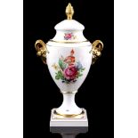 Lindner Bavaria porcelain lidded vase