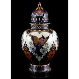 Rozenburg The Hague pottery lidded vase