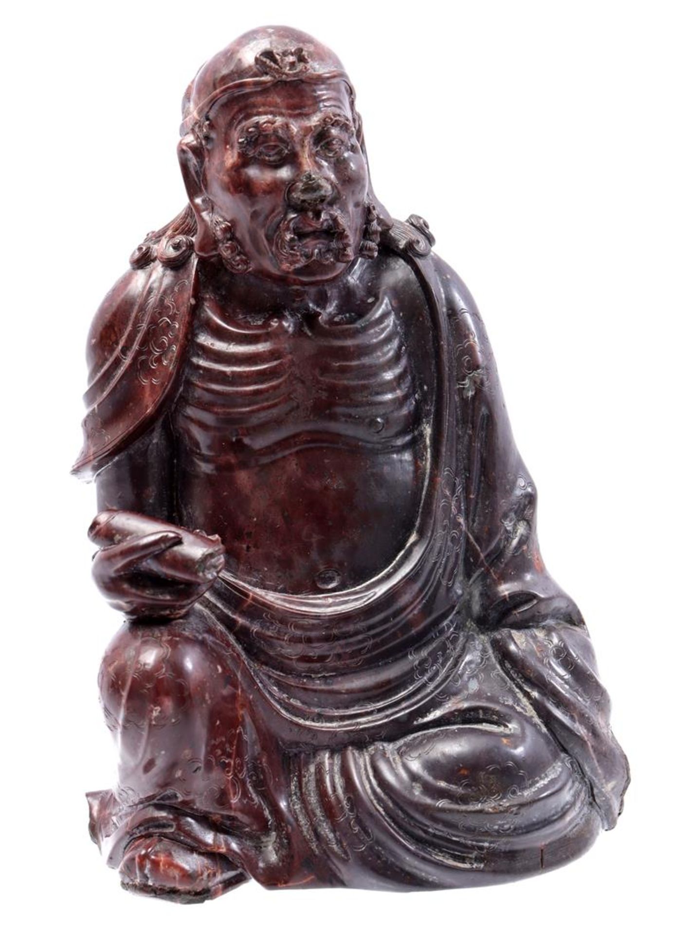 Soapstone statue of a monk