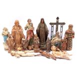 Wooden religious statues
