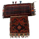 2 woolen hand-knotted carpets