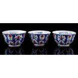3 earthenware cupboard bowls