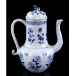 Porcelain fluted teapot