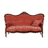 Biedermeier 3-seater butterfly sofa