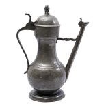 Pewter Jan Steen jug