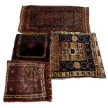 2 hand-knotted oriental pillows