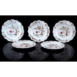 5 porcelain Famille Rose dishes