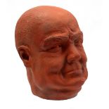 Anonymous, terracotta head of Churchill