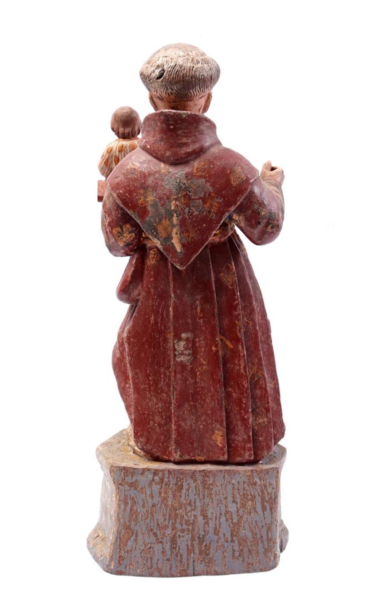 Wooden polychrome statue - Bild 4 aus 5