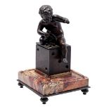 Inkwell with bronze statue