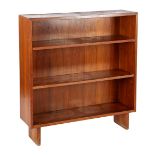 Teak veneer bookcase