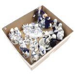 Box with porcelain statues