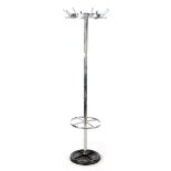 Aluminum standing coat rack