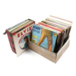 Box and case with LPs