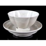 Earthenware lotus-shaped bowl
