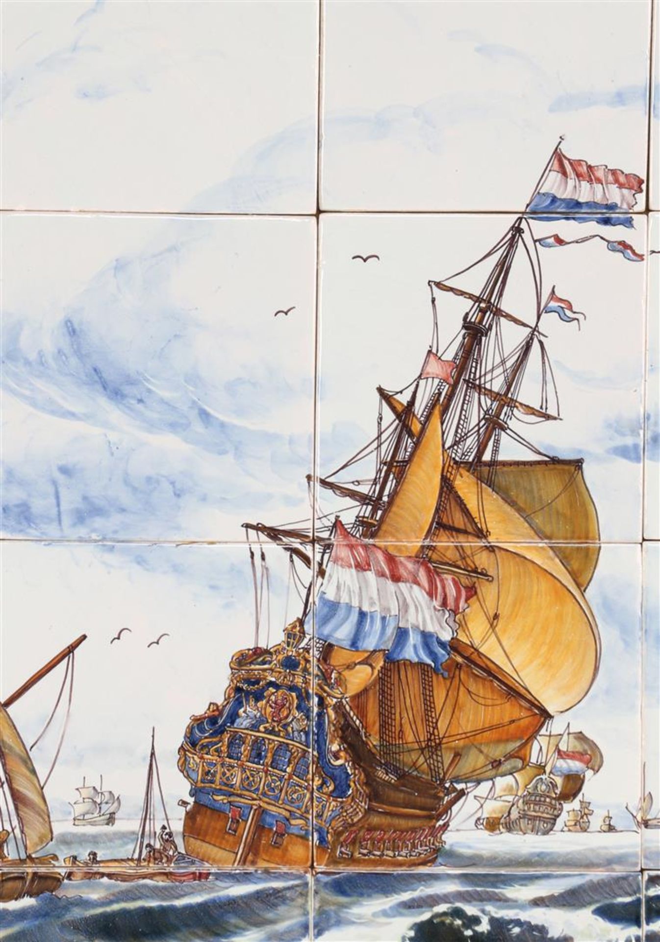 Tichelaar Makkum tile tableau - Image 2 of 2