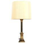 Classic brass 2-light table lamp