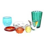 Lot various glass
